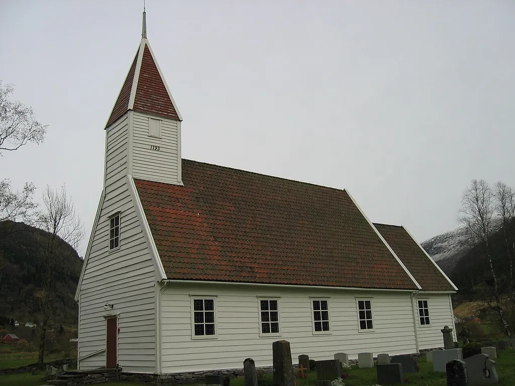 Ålhus Church, Jølster, Sogn og Fjordane, Norway.
