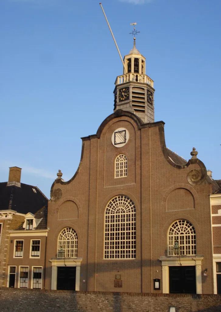 Rotterdam, delfshaven. Pelgrimskerk. Pilgrimschurch.This is an image of rijksmonument number 32871Information from structured data: location of creation: Rotterdam→South Holland→Netherlands depicts instance of: Pilgrim Fathers Church→church building→type of building→classification scheme→variable-order class