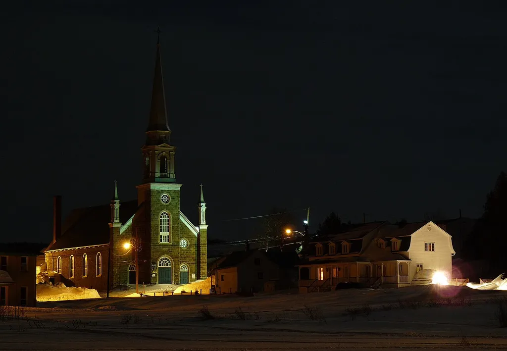 Village de Saint-Simon au Bas-Saint-Laurent (Québec)