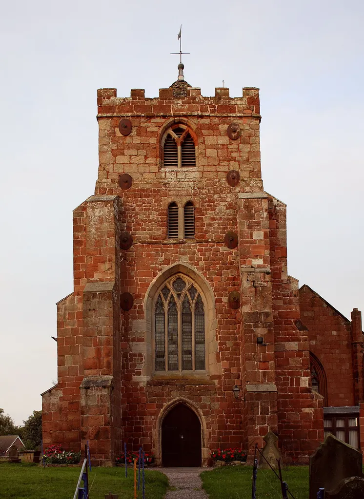 Baschurch Church from the front.
