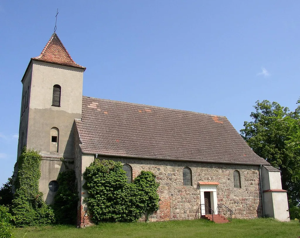 Church in Wriezen-Haselberg in Brandenburg, Germany