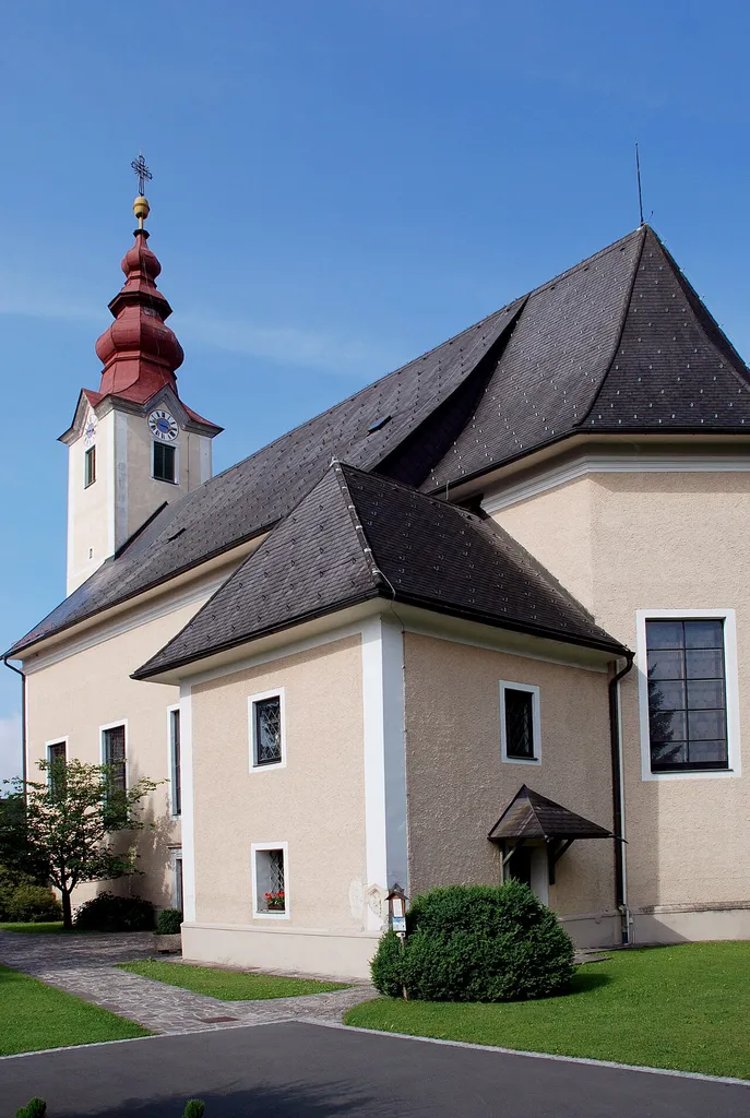 Sankt Martin im Sulmtal, Steiermark, Österreich: Pfarrkirche This media shows the protected monument with ObjektID 3478 in Austria. (Commons, de, Wikidata)