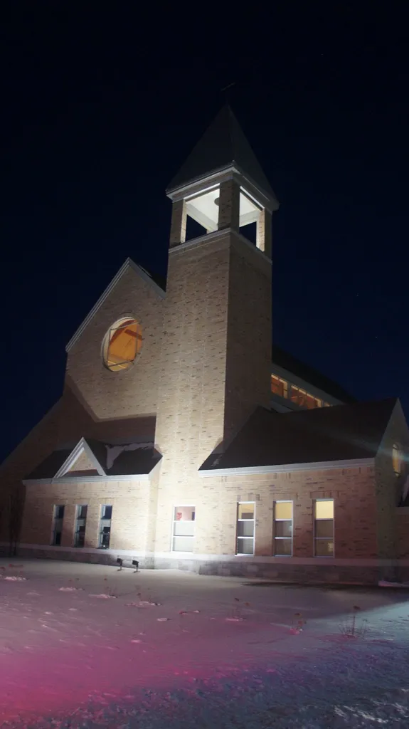 The exterior of Holy Spirit Church in Barrie, Ontario