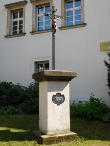 crucifix at Chvaly Castle