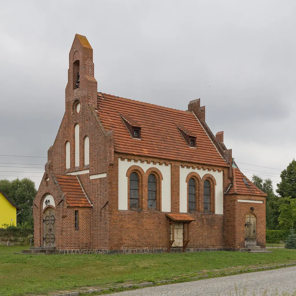 Village church in Leeskow (Jamlitz), Brandenburg, Germany