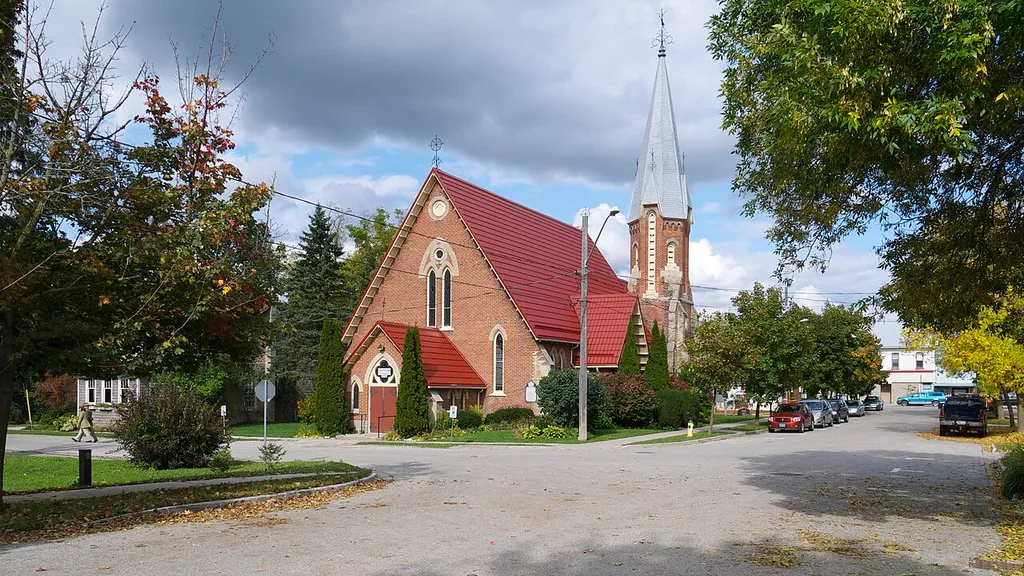 St John's Anglican Church in Elora, Ontario.