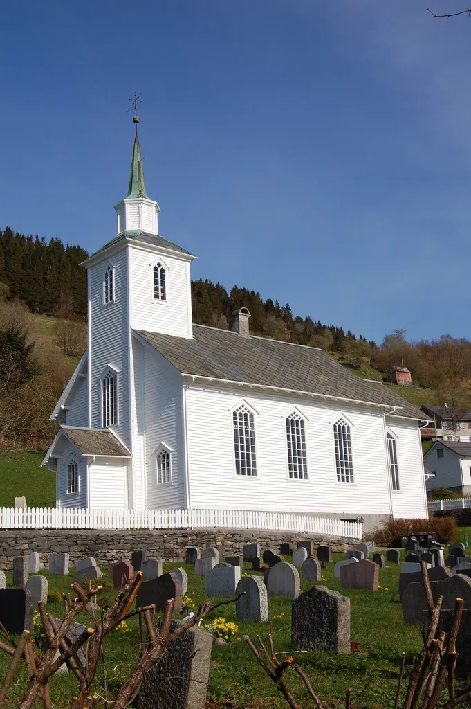 Seim church in Lindås, Hordaland, Norway
