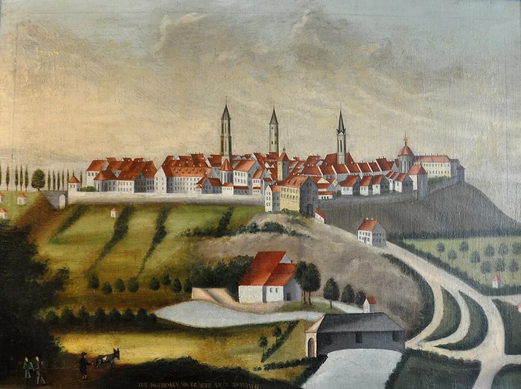 Rottweil von Osten, 1828, Stadtmuseum Rottweil