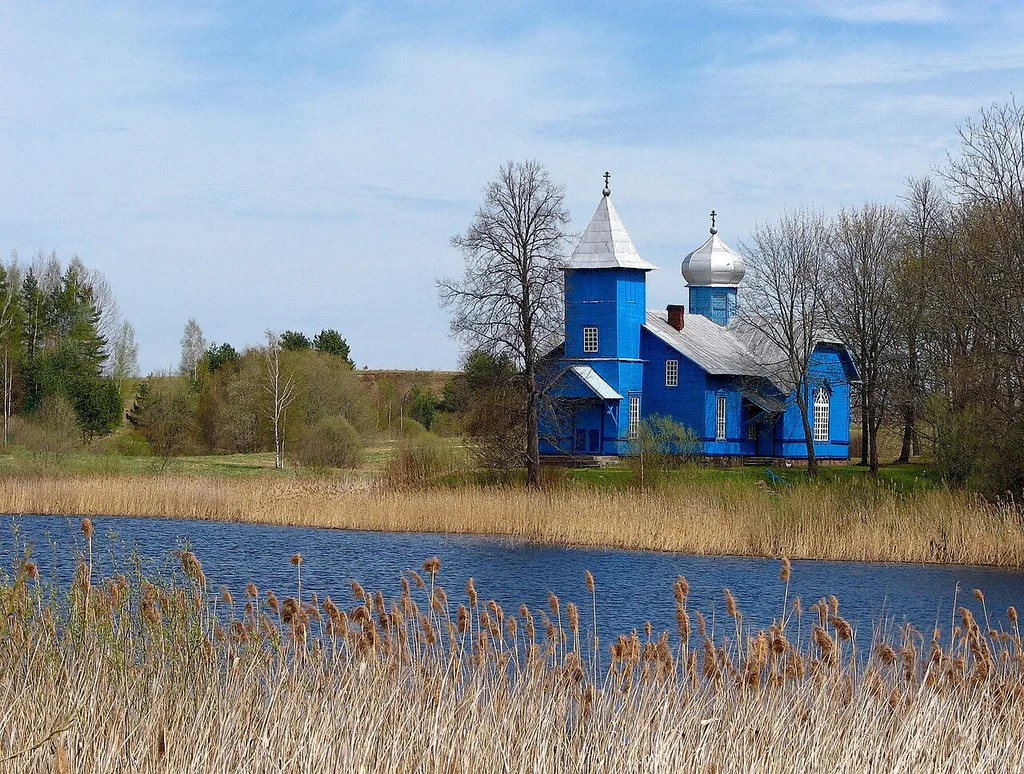 Foļvarka Old believers church near Tuvais ezers