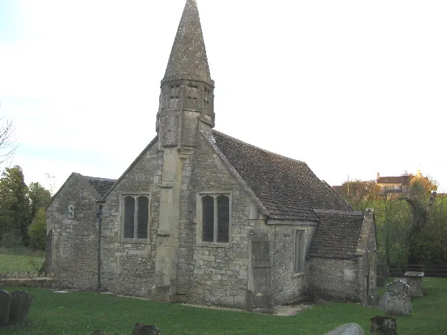 Church of St. Mary, Old Dilton. The church of St. Mary at Old Dilton in a valley setting next to the River Biss is still in active use.