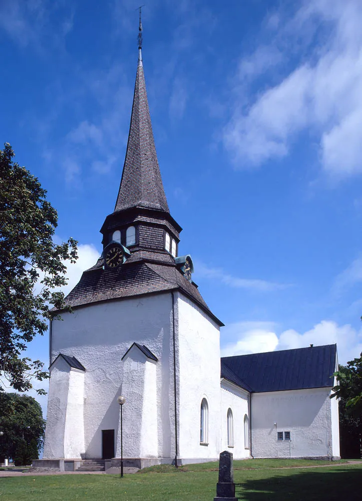 Veinge kyrka i södra Halland. Foto: Åke Johansson
