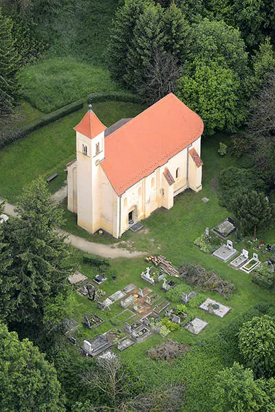 Szent Péter templom, Őriszentpéter, légi fotó