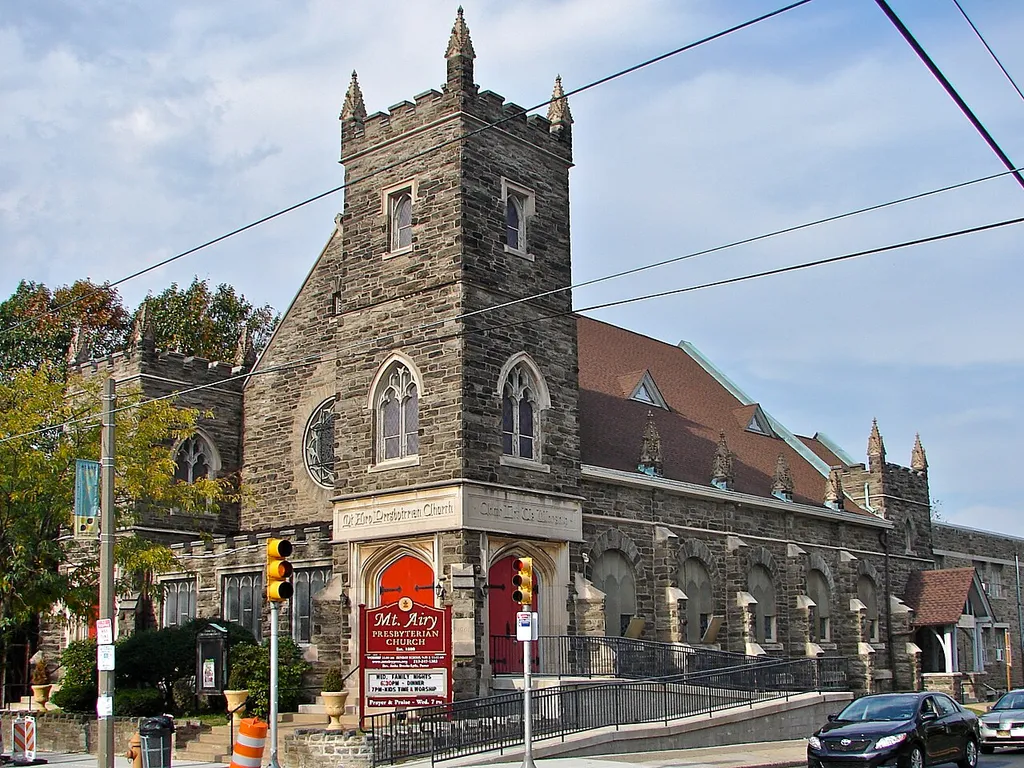 7108 Germantown Ave., Philadelphia, PA. Mt. Airy Presbyterian Church, in Colonial Germantown Historic District