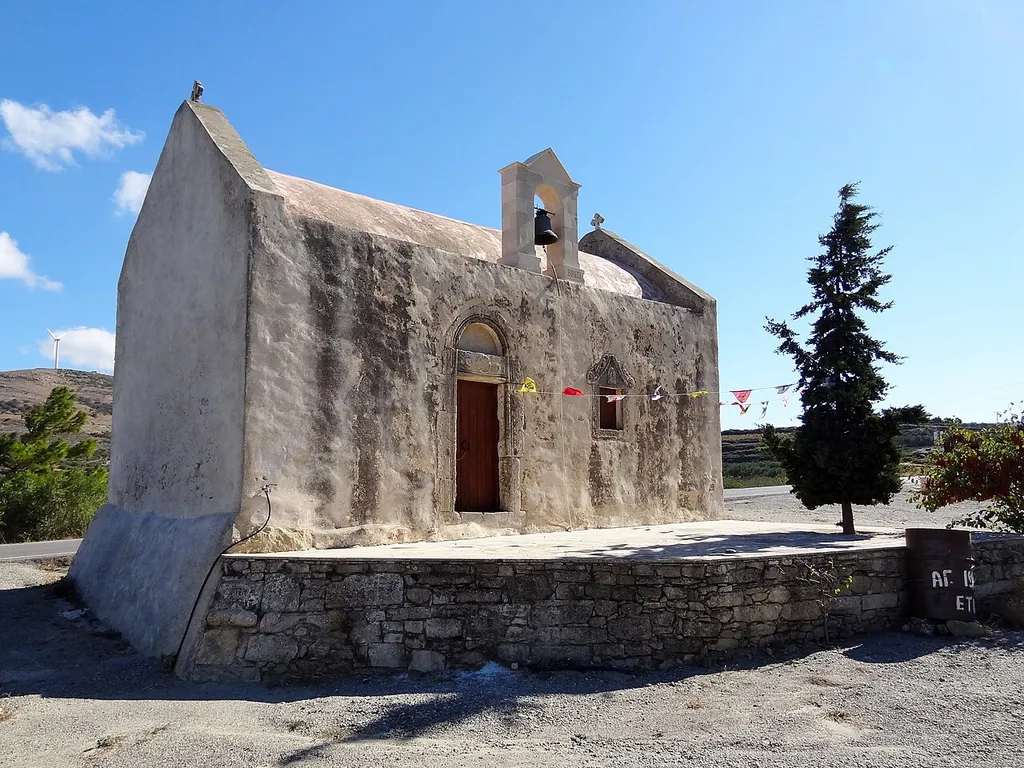 Kirche Agios Ioannis (Άγιος Ιωάννης) in Etia (Ετιά), Gemeinde Sitia, Kreta, Griechenland