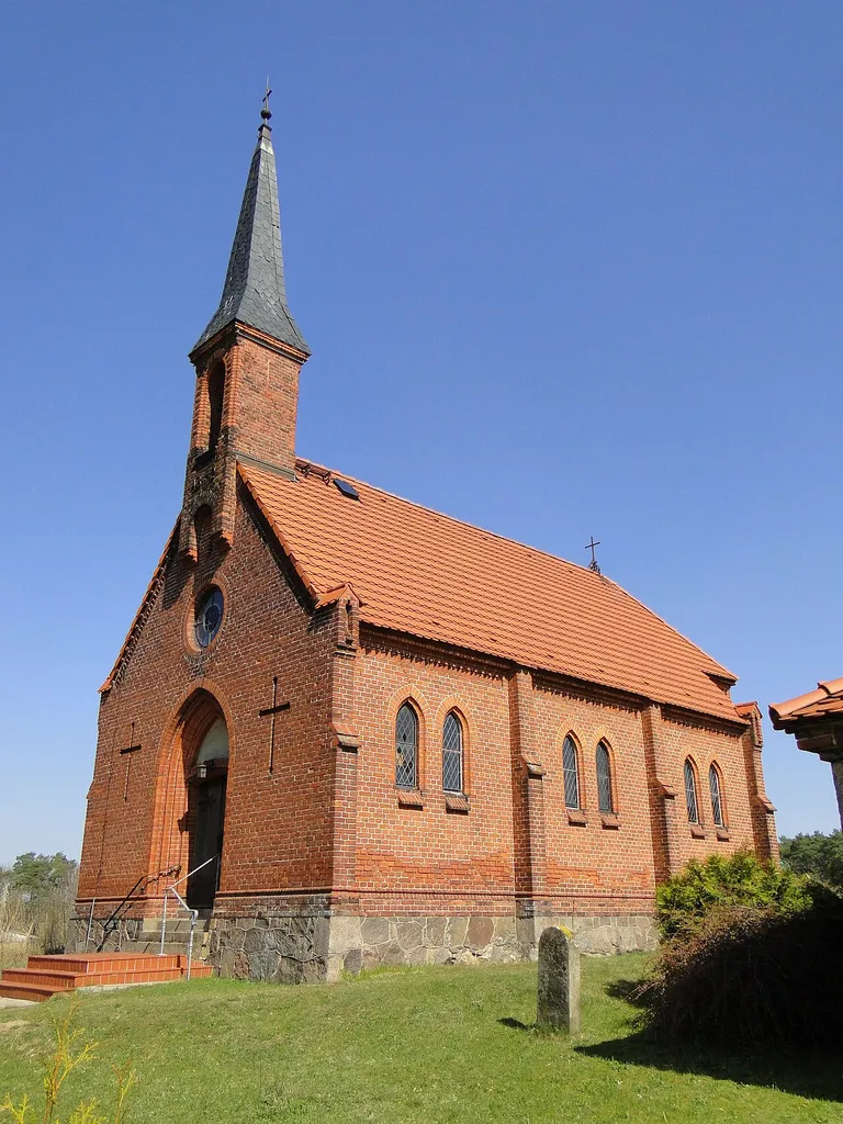 Church in Drosedow, disctrict Mecklenburg-Strelitz, Mecklenburg-Vorpommern, Germany