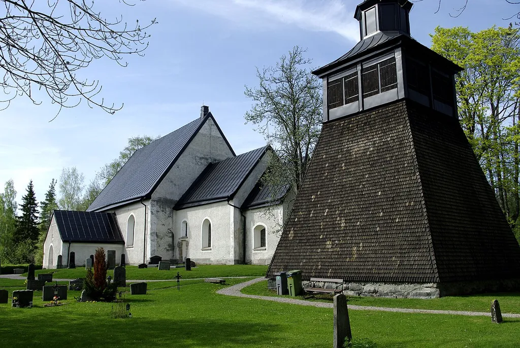 Torpa church in the landscape of Södermanland, Sween.