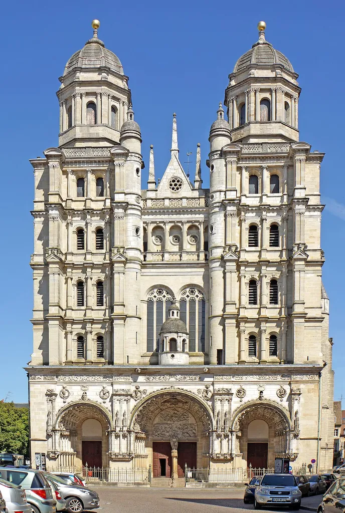 The Church of Saint Michel is constructed on the site of a chapel of the 9th century. The present church dates from the 15th century, when the Catholic community built Dijon, a strange fact when back then the state usually paid for the churches. This building is in a Gothic style and the central choir was built in 1499. Later the work stopped due to a lack of money, and war against the Swiss. It was finished in 1529, and was dedicated to the archangel Saint Michael. After the French Revolution most of the works of art were destroyed. If the church was renovated, there is very little left from those days.