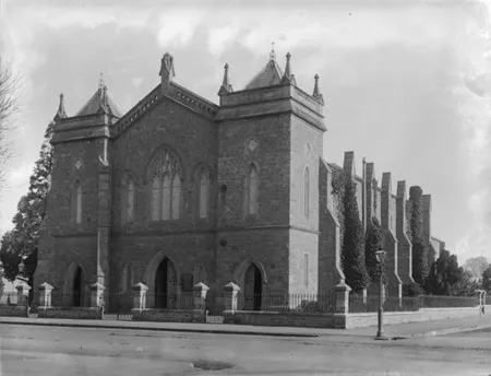 Methodist Church, Durham Street, Christchurch, photographed circa 1890-1915, probably by J M Marks.