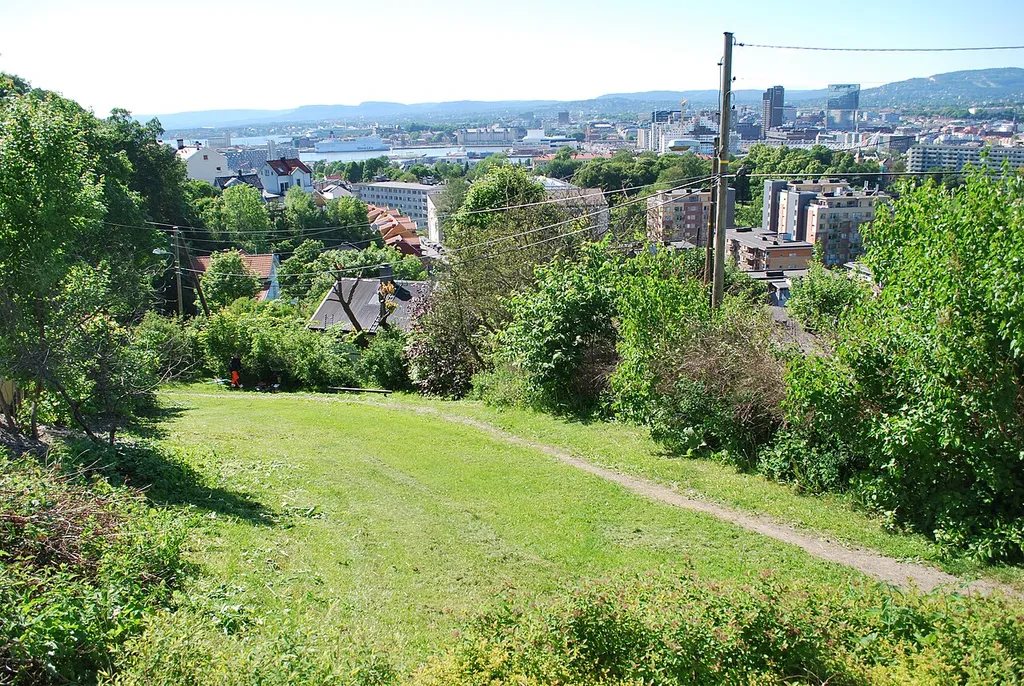 View from Erlings gate, top of Terrasseparken, Ekeberg, Oslo