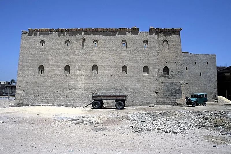Enclosure wall of the Red Monastery in the governorate of Sohag, Egypt
