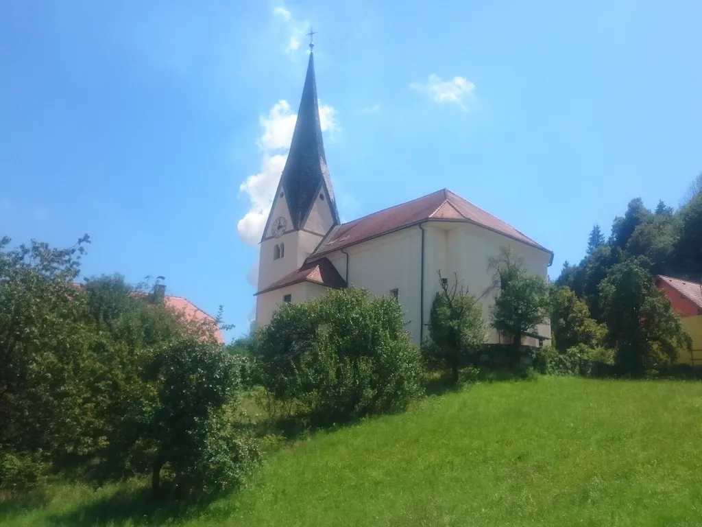 Sts. Hermagoras and Fortunatus Church (sl: cerkev sv. Mohorja in Fortunata) in Šoštanj. More info (in Slovenian only).