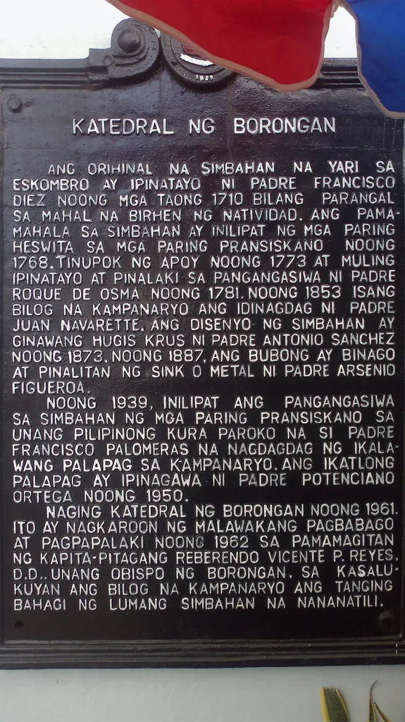 Cathedral of Borongan historical marker
