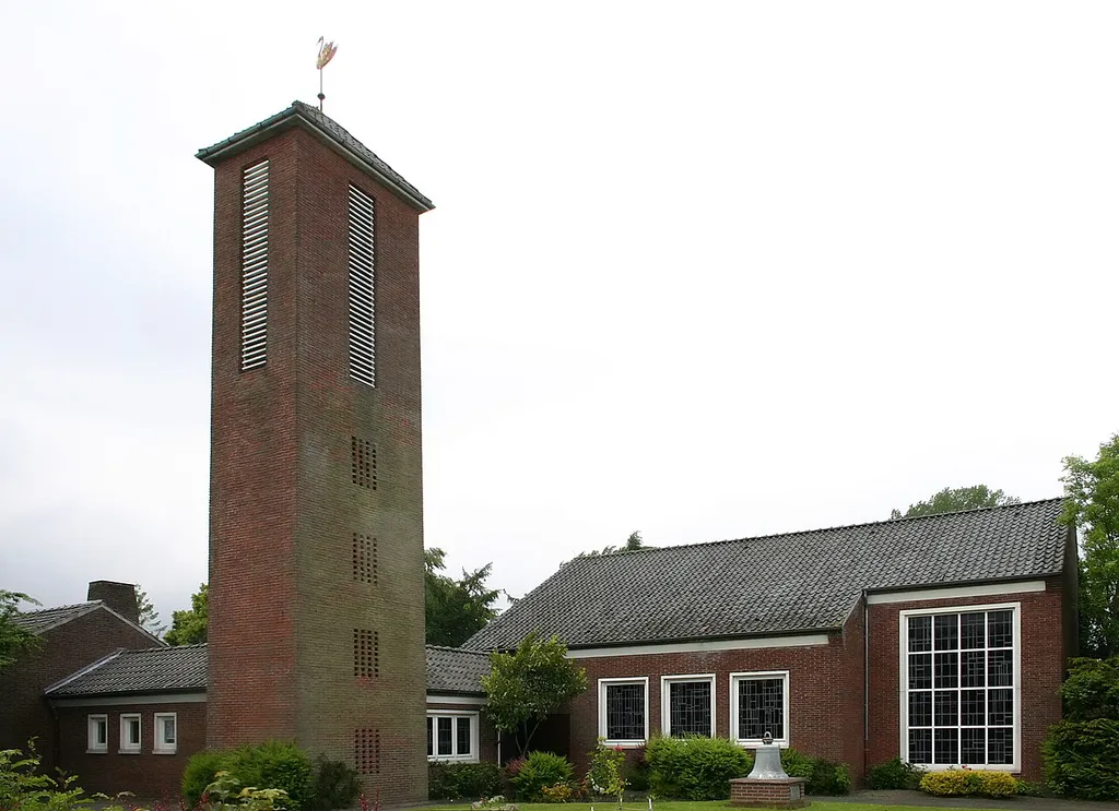 Historical Grace Church in Tidofeld (a locality of Norden), district of Aurich, East Frisia, Germany. Now a document centre on the history of expulsion, expellees and refugees from the former eastern territories of Germany.