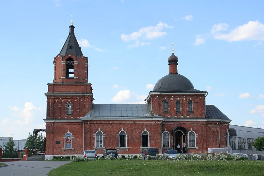 Kirche des Ehrwürdigen Sergius von Radonesch zu Bussinowo, Moskau.