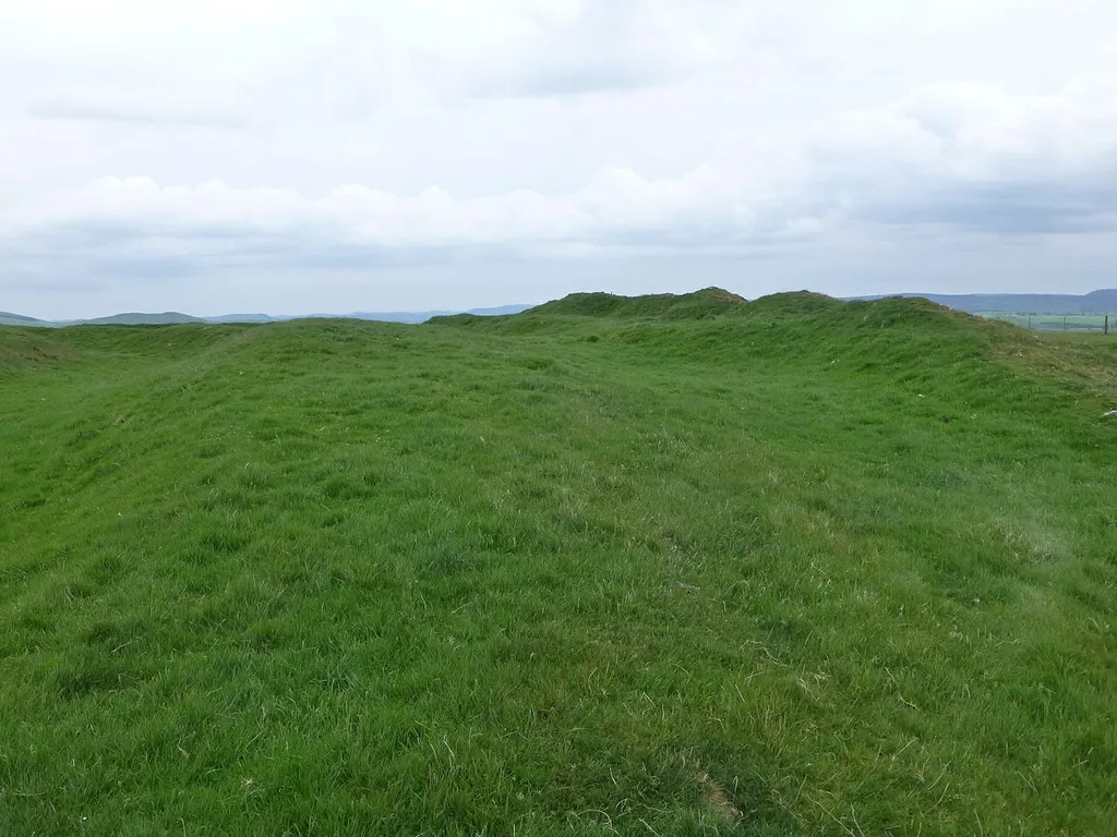 Looking into the centre of Castle Hill hillfort