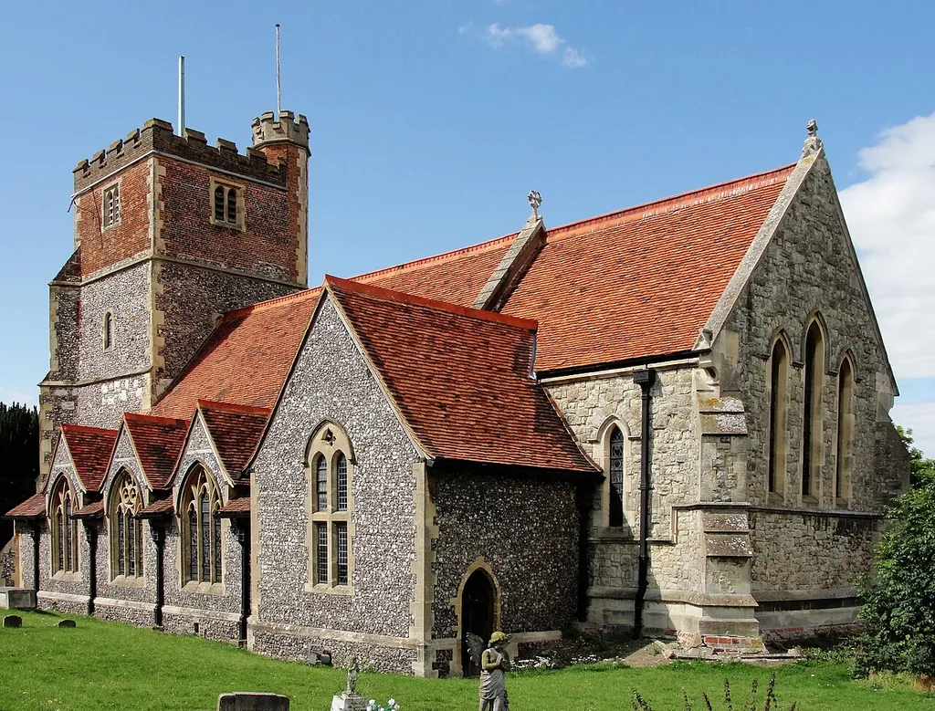 St Michael's parish church, Horton, Berkshire (formerly Buckinghamshire), seen from the southeast