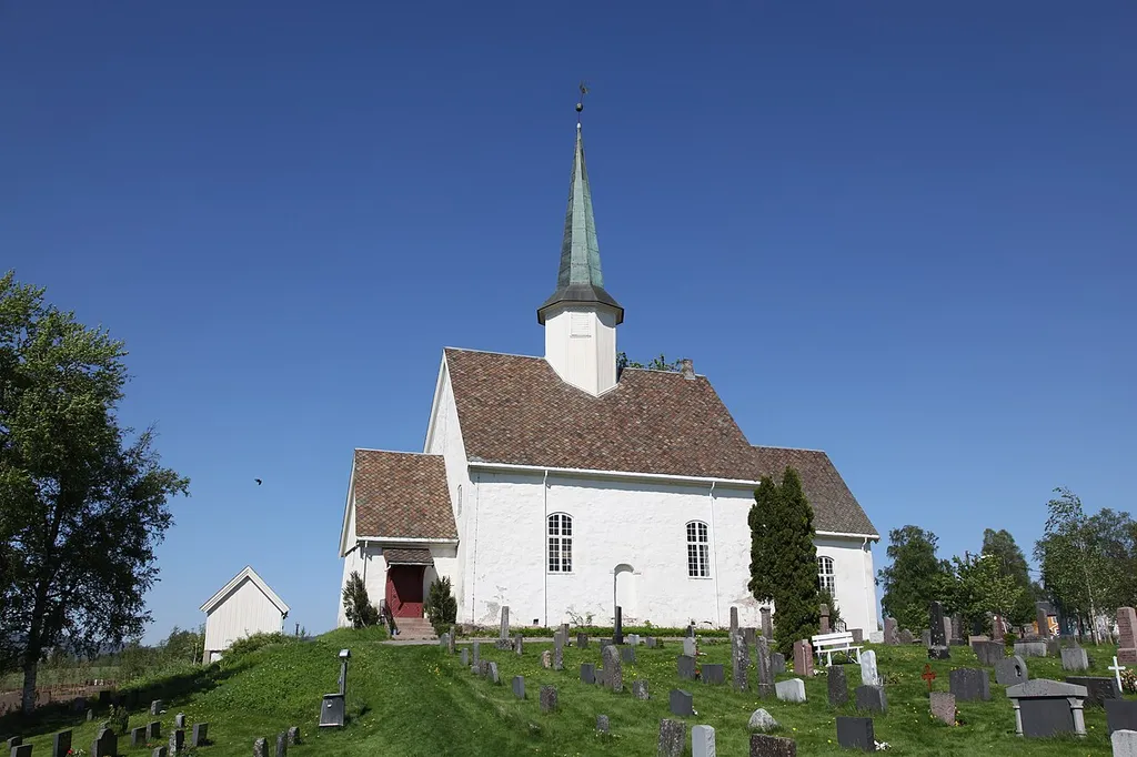 Nannestad church. Nannestad, Norway