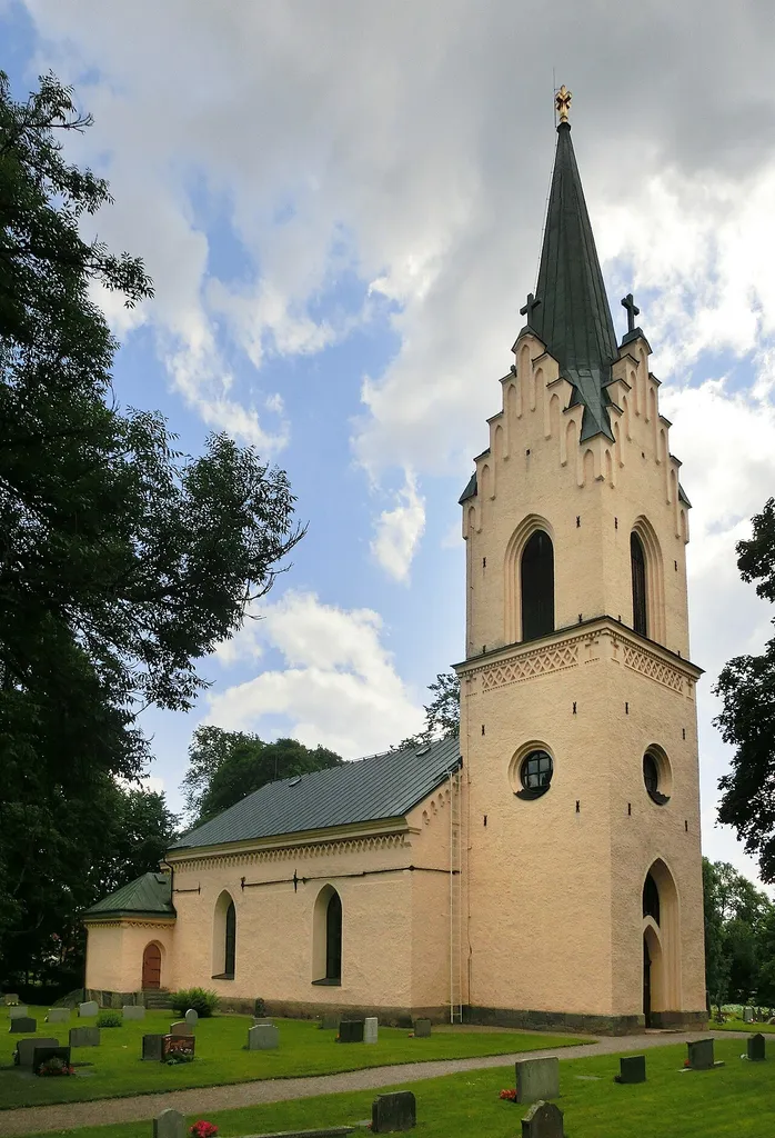 Enåkers kyrka i Enåkers socken, Heby kommun, Uppsala län, Uppland, Uppsala ärkestift, Sverige. This is a photo of a protected building in Sweden, number 21300000004733 in the RAÄ buildings database.