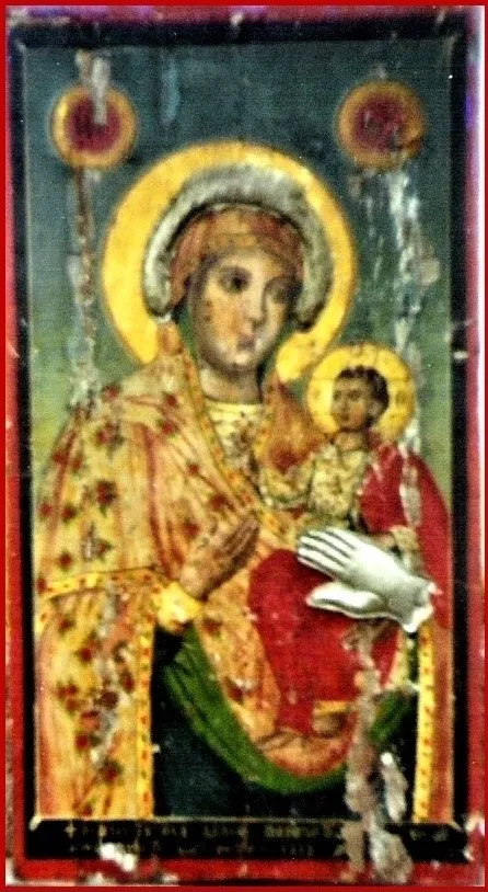 Panagia Odigitria Icon from Lagoura 18th Century