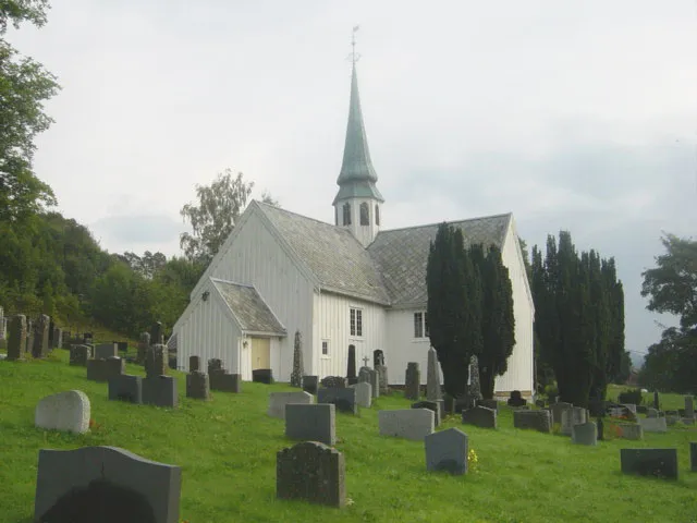 The churche Halsa kirke in Norway