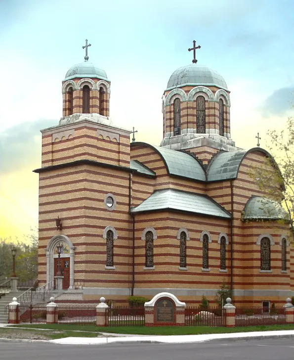 The Gracanica Serbian Orthodox Church in Windsor, Ontario.