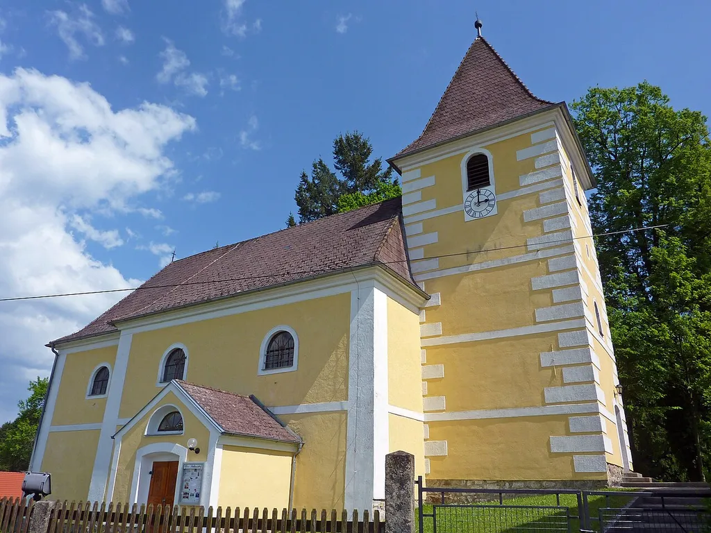 Pfarrkirche Niedernondorf, Waldhausen, Niederösterreich This media shows the protected monument with ObjektID 55156 in Austria. (Commons, de, Wikidata)