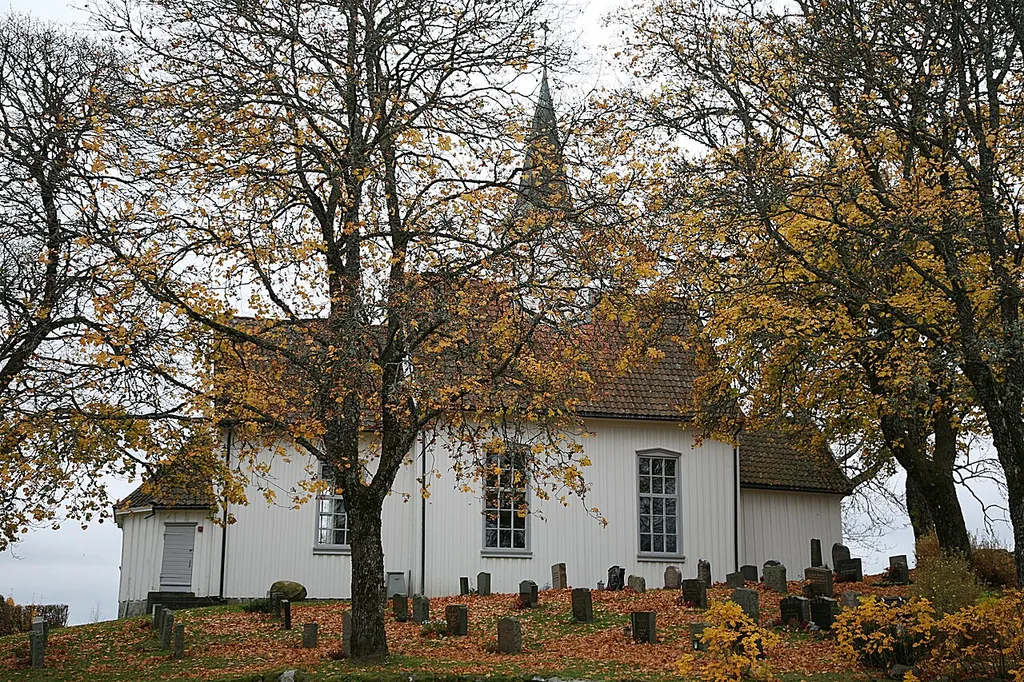 Hovin kirke. Church in Spydeberg, Østfold, Norway.