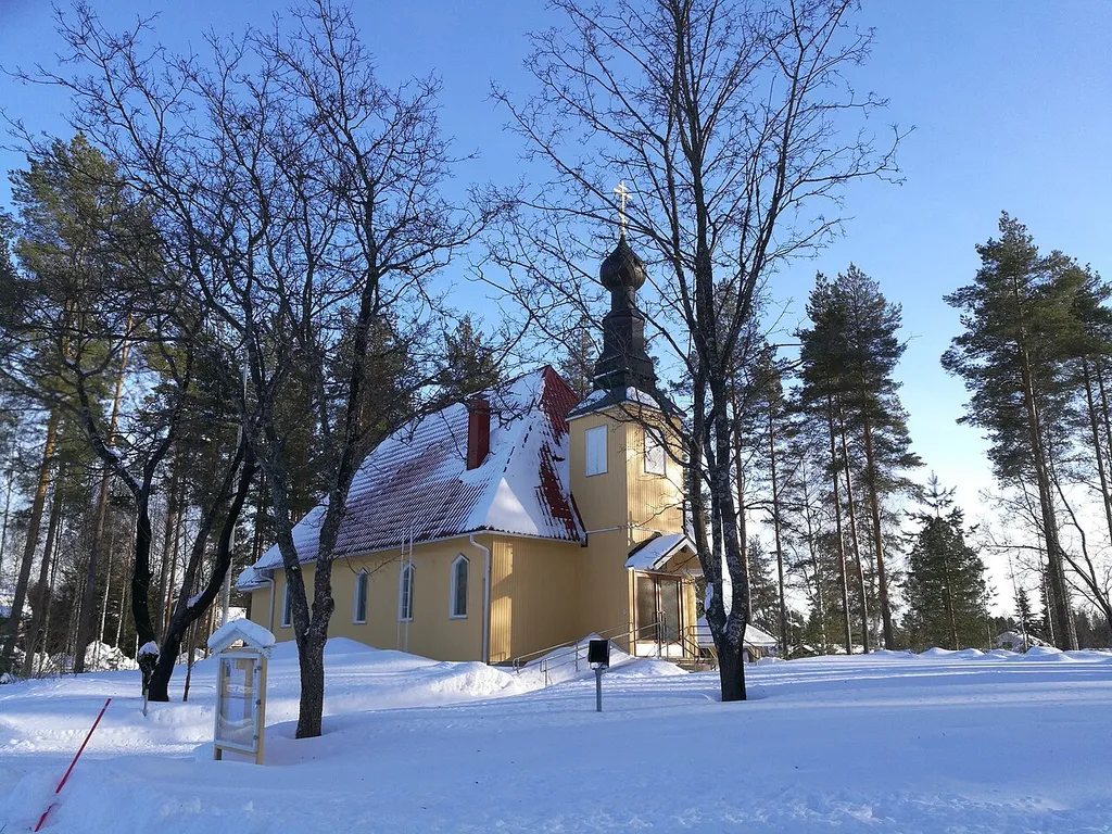 Lapinlahti All saints Orthodox Church build in 1959 as a chapel, it was later sanctified to church.
