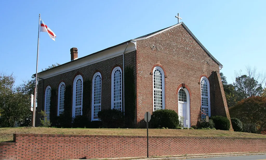 All Hallows Episcopal Church in Snow Hill, Maryland, USA