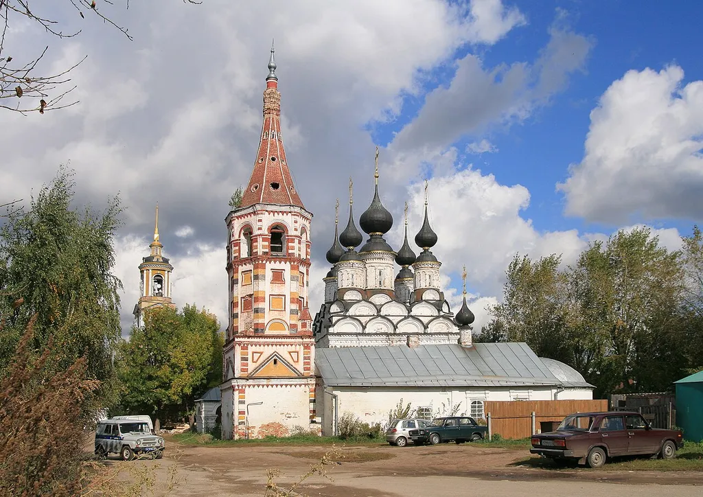 Wintry Saint Antipas (1745) and Summary Saint Lazarus (1667) Churches, Suzdal
