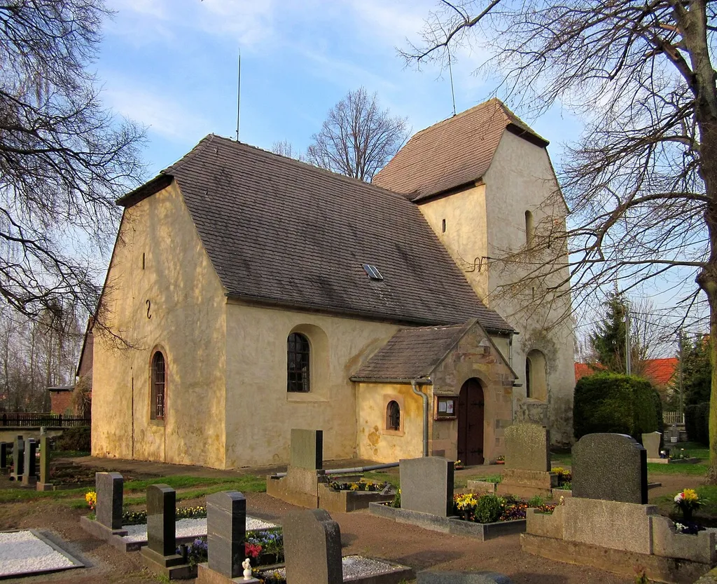 Kirche Bischdorf in der Bad Lauchstädter Ortschaft Milzau