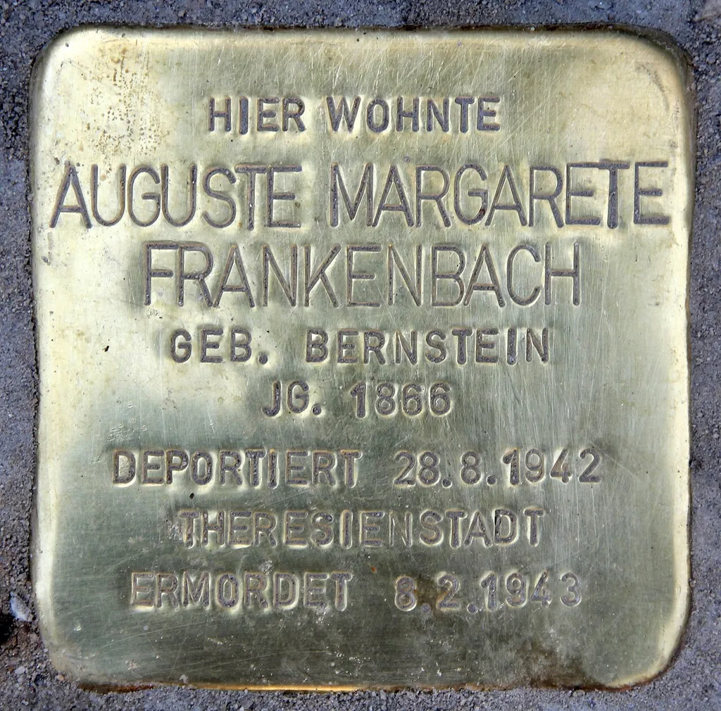 Stolperstein dedicated to Auguste Margarete Frankenbach