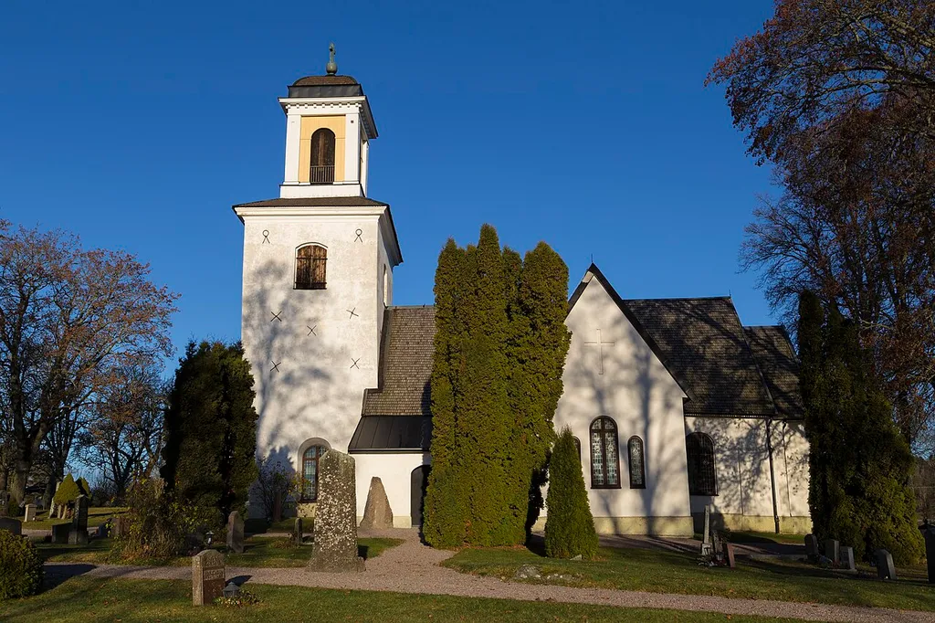 Alsike Church south of Uppsala in Knivsta Municipality, Sweden