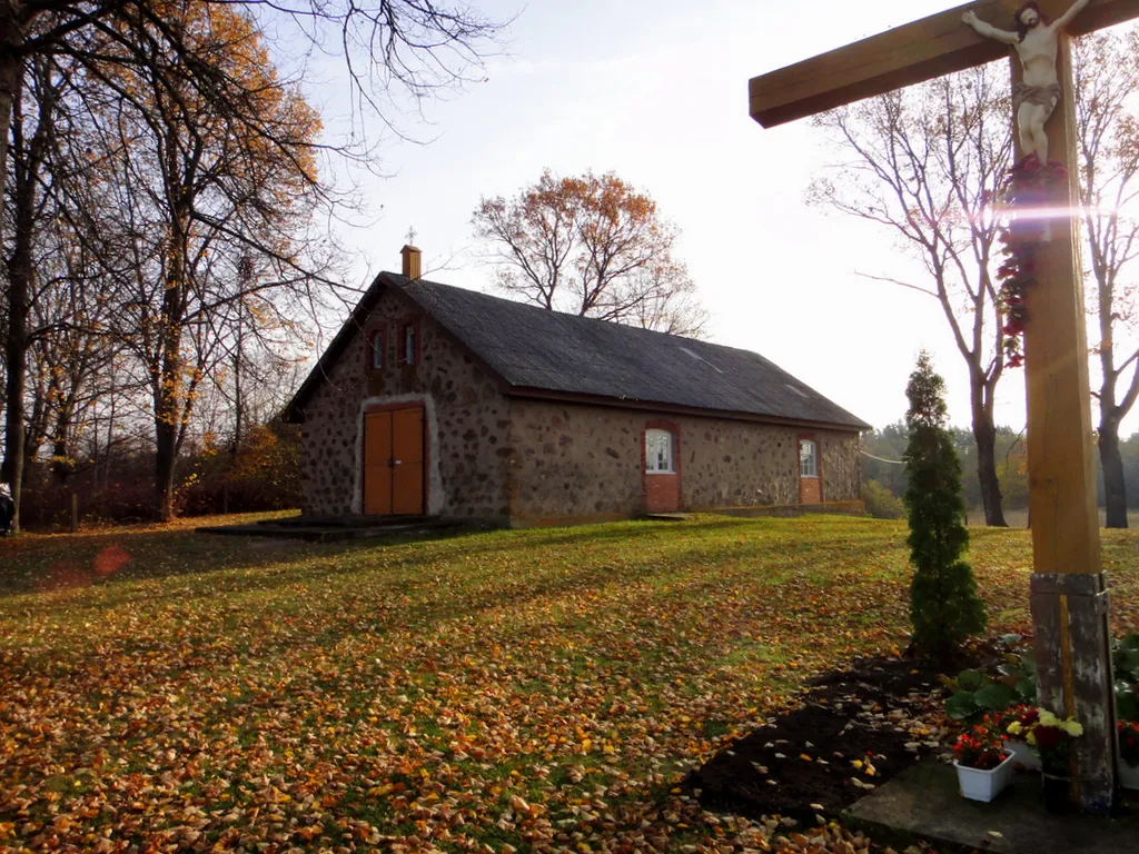 Latgale. Krišjāņi church, former manor barn.