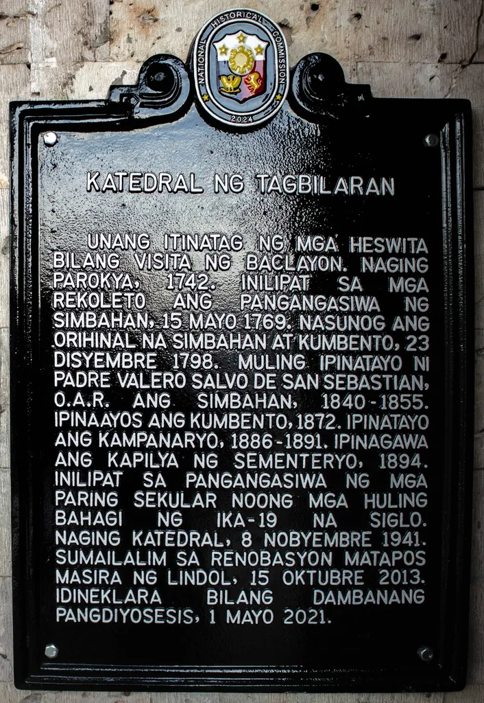 Cathedral of Tagbilaran historical marker