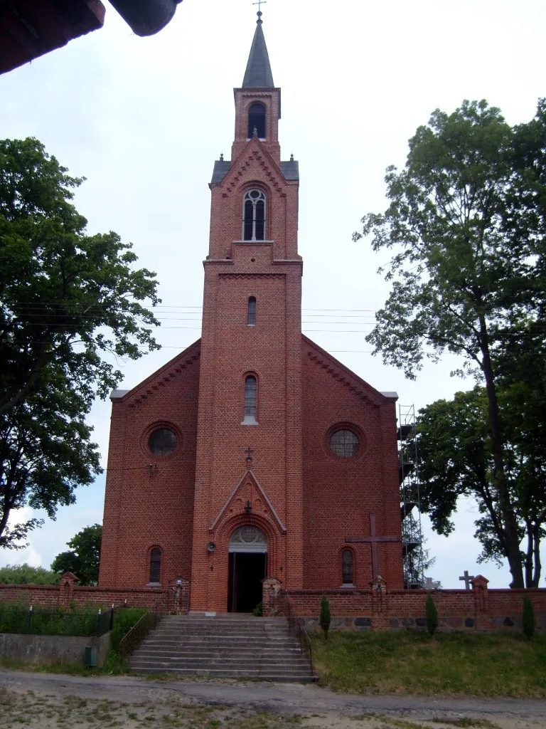 The church in Pokrzydowo, Poland
