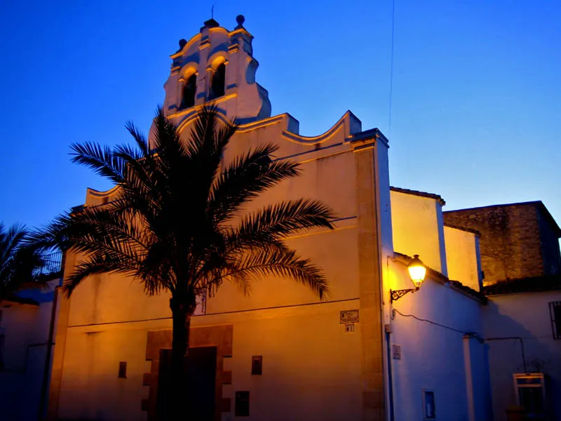 Photo of El Salvador church, Els Poblets, county Marina Alta, Region of Valencia, Spain.