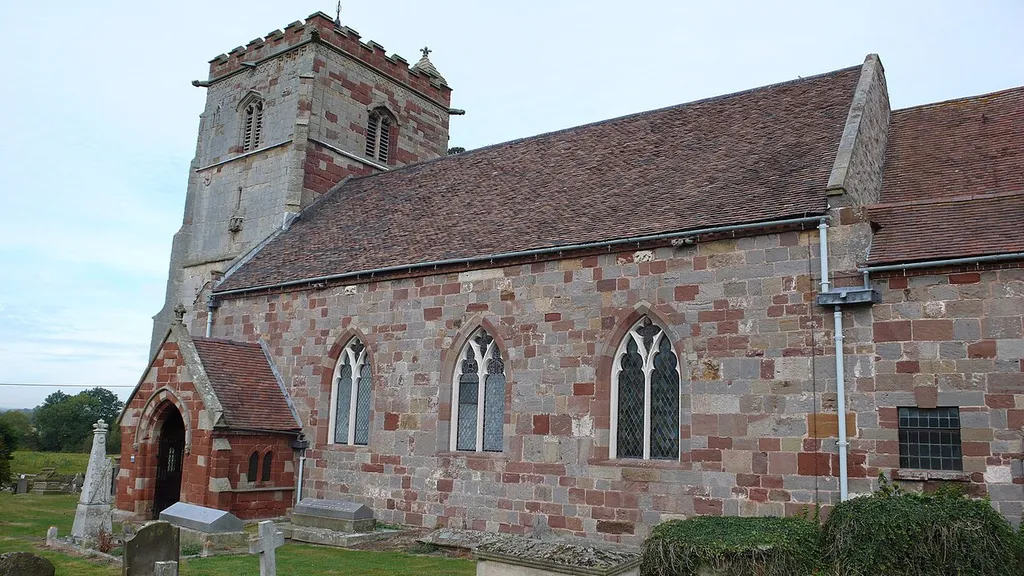 St. Andrews Church Wroxeter, near to Wroxeter, Shropshire, Great Britain. St. Andrews church is maintained under the Redundant Churches Fund
