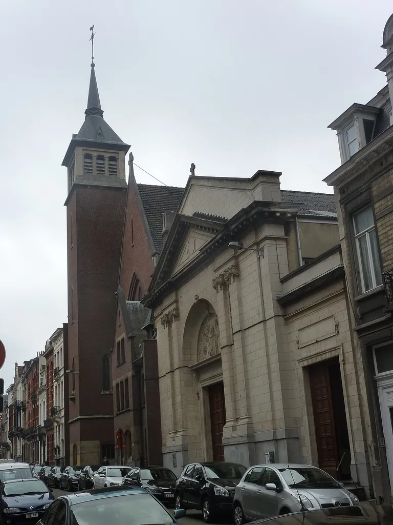 Eglise du Sacré-Cœur, rue Le Corrège à Bruxelles, Belgique.