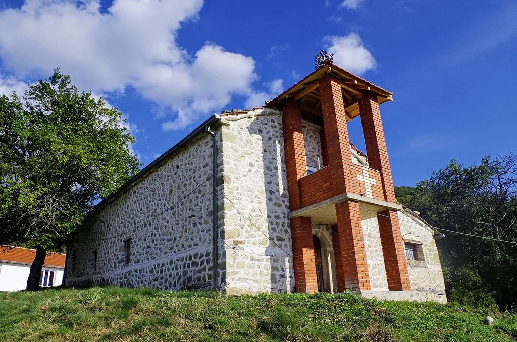 View of the St. Athanasius Church in the village Štrbovo